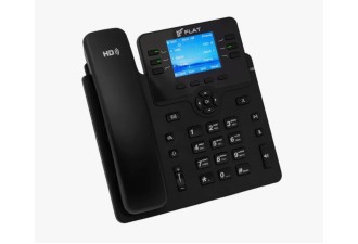 IP-телефон Flat-Phone B6: 6 SIP-аккаунтов, 2 порта 10/100/1000BASE-T (RJ-45), ЖК-дисплей, PoE