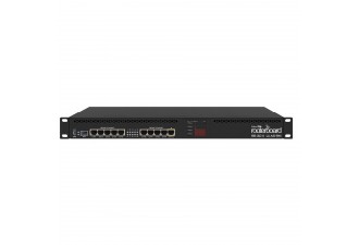 Маршрутизатор MikroTik RouterBOARD 3011UiAS with Dual core 1.4GHz ARM CPU, 1GB RAM, 10xGbit LAN, 1xSFP port, RouterOS L5, 1U rackmount case, LCD panel