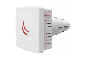 Точка доступа MikroTik LDF 2 with 10dBi integrated 2.4GHz antenna, Dual Chain 802.11bgn wireless, 650MHz CPU, 64MB RAM, 1x LAN, outdoor case, POE, PSU, RouterOS L3